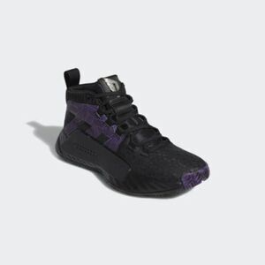 adidas EG2627 Youth Dame 5 J Marvel Black Panther Black & Purple Shoes S…